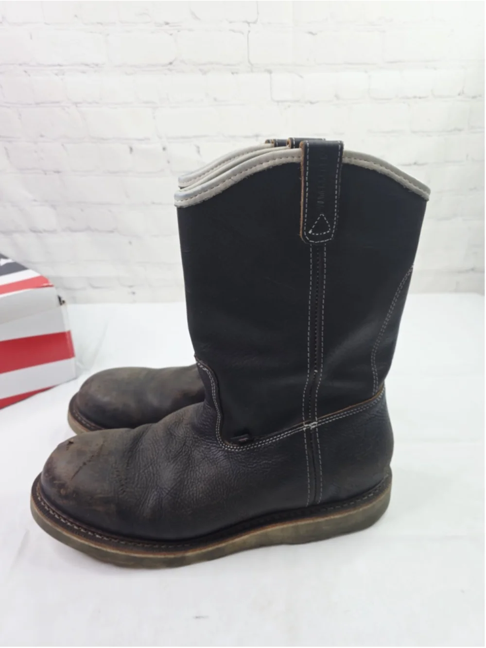 Thorogood Wellington Boots Steel Toe Waterproof Leather 804-4939 Mens 12 D